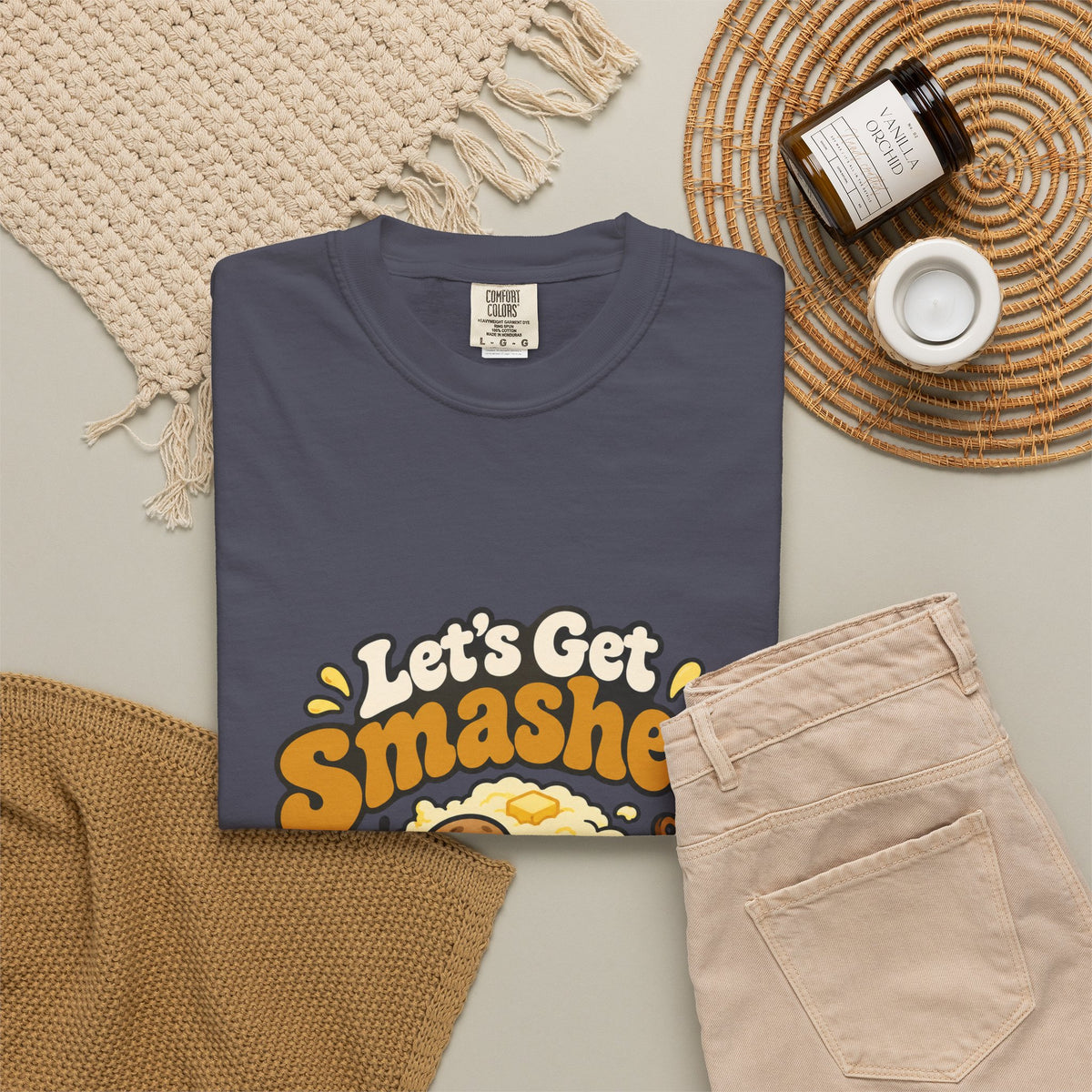 Let's Get Smashed Shirt Funny Thanksgiving Mashed Potato Tee, Cute Turkey Dinner Shirt, Thanksgiving Gift