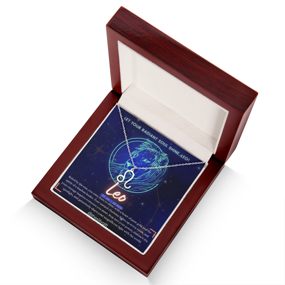 Leo Power Necklace: Reign with Radiance!