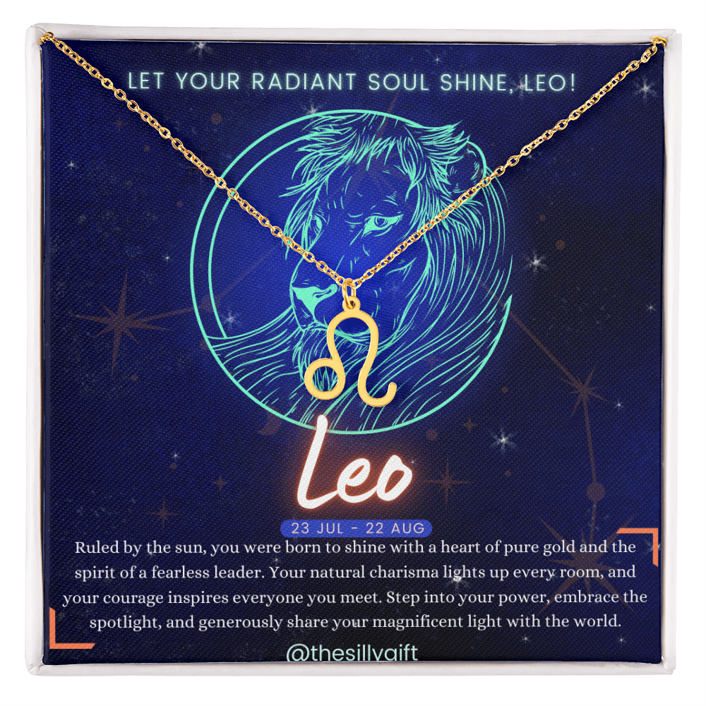 Leo Power Necklace: Reign with Radiance!