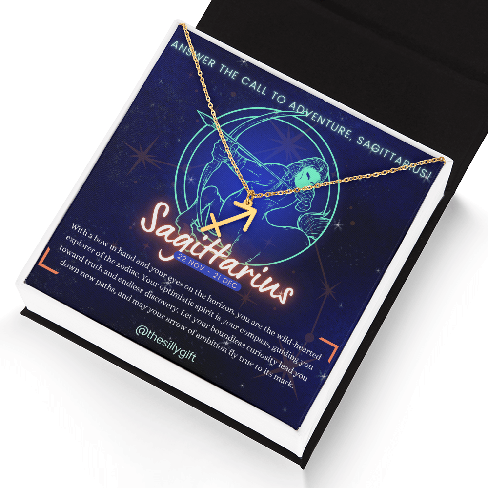 Sagittarius Power Necklace: Aim High, Explore Freely!