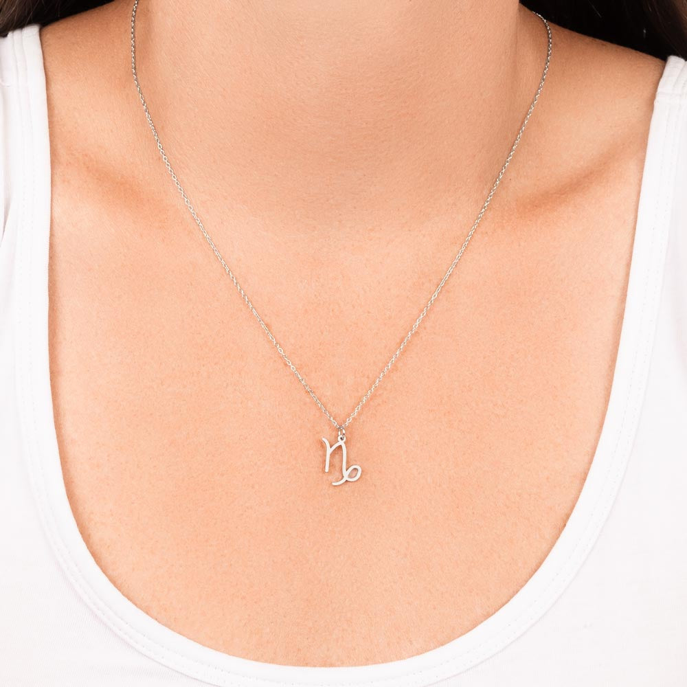 Capricorn Power Necklace: Ascend with Ambition!