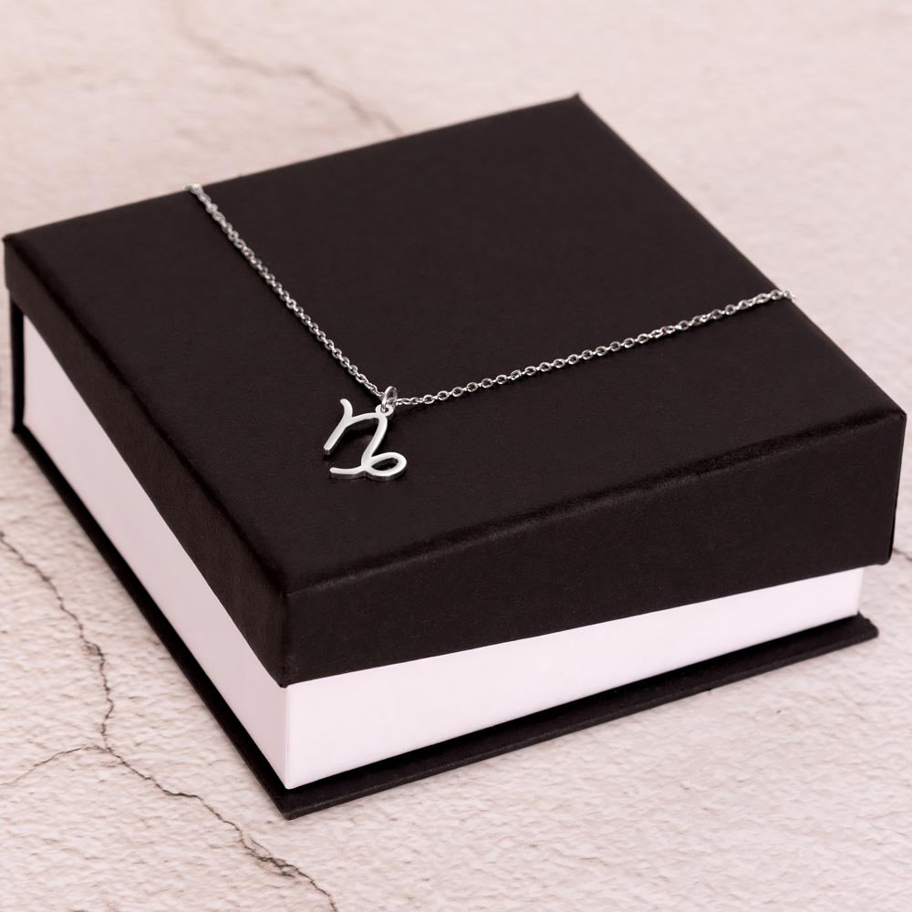 Capricorn Power Necklace: Ascend with Ambition!