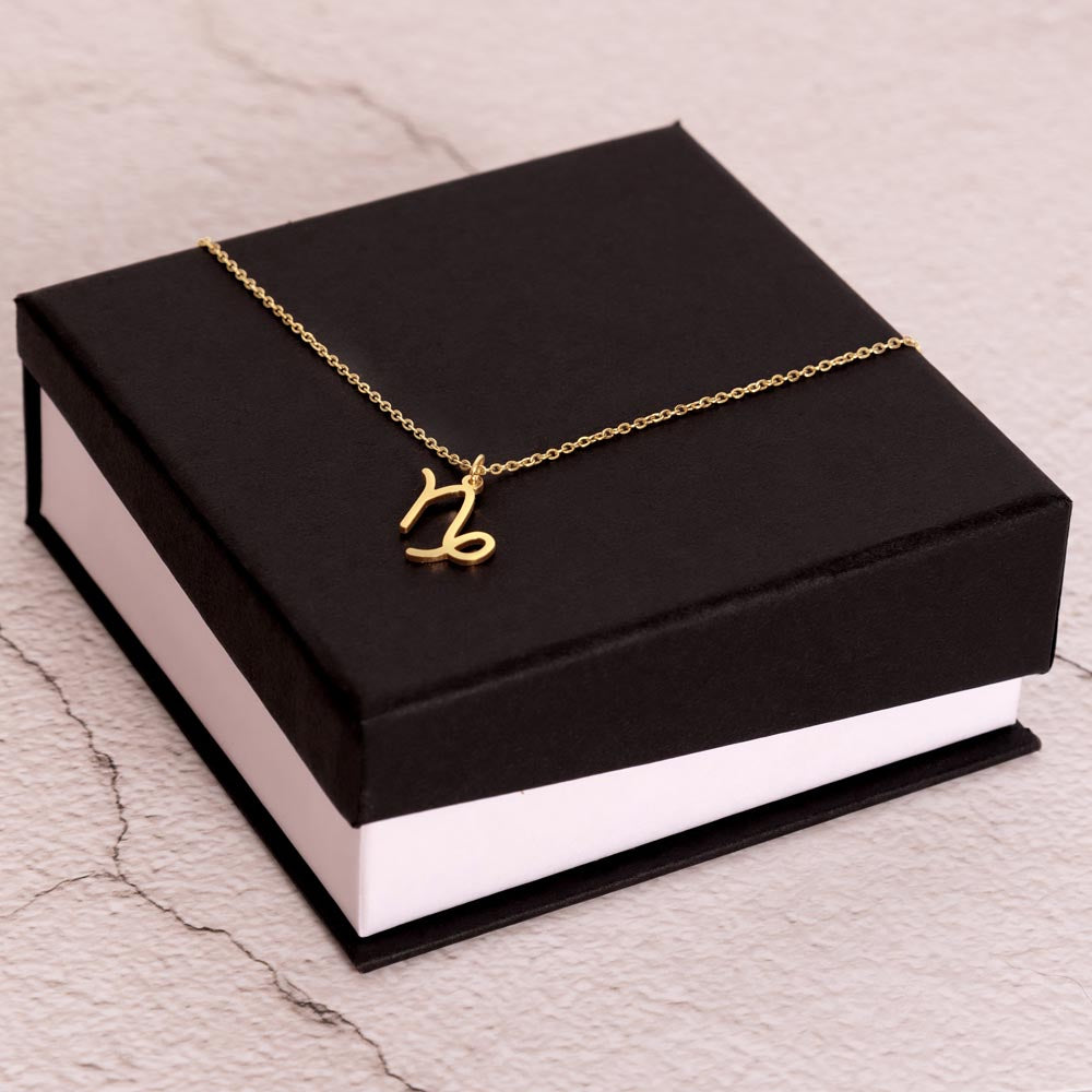 Capricorn Power Necklace: Ascend with Ambition!