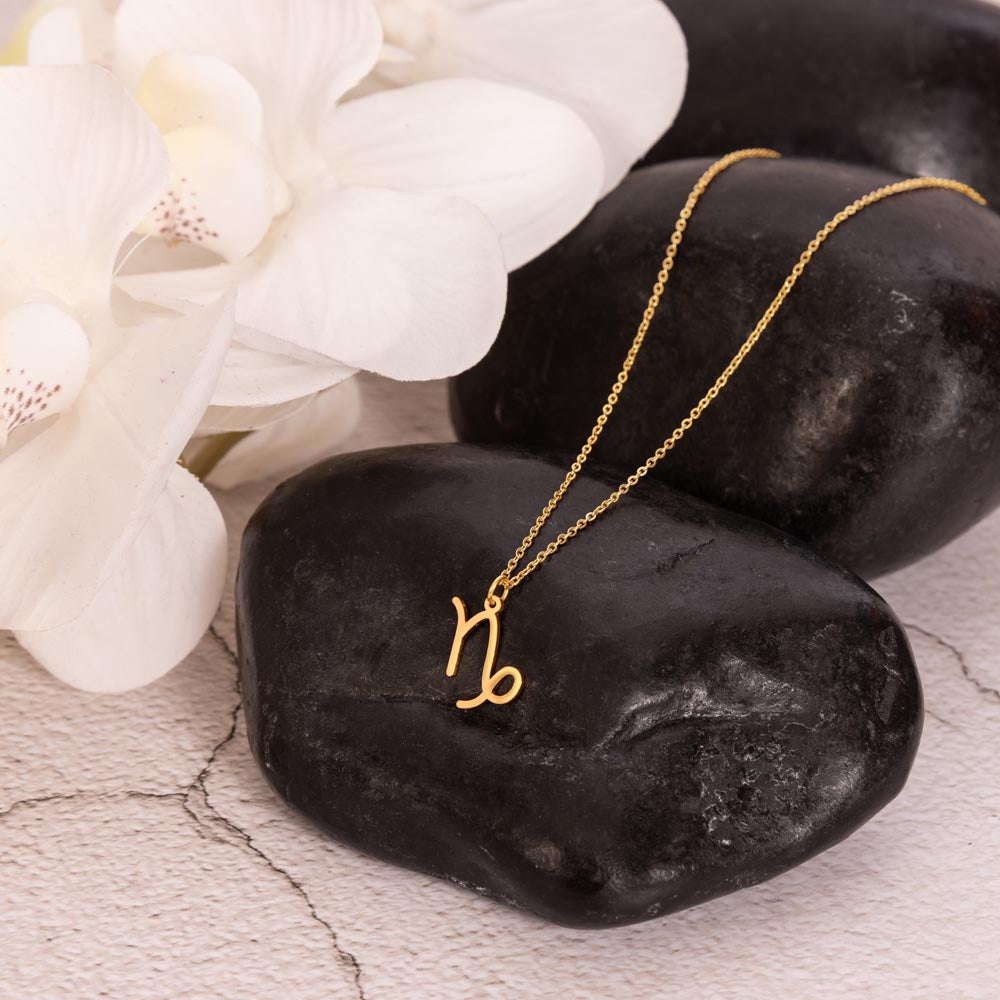 Capricorn Power Necklace: Ascend with Ambition!