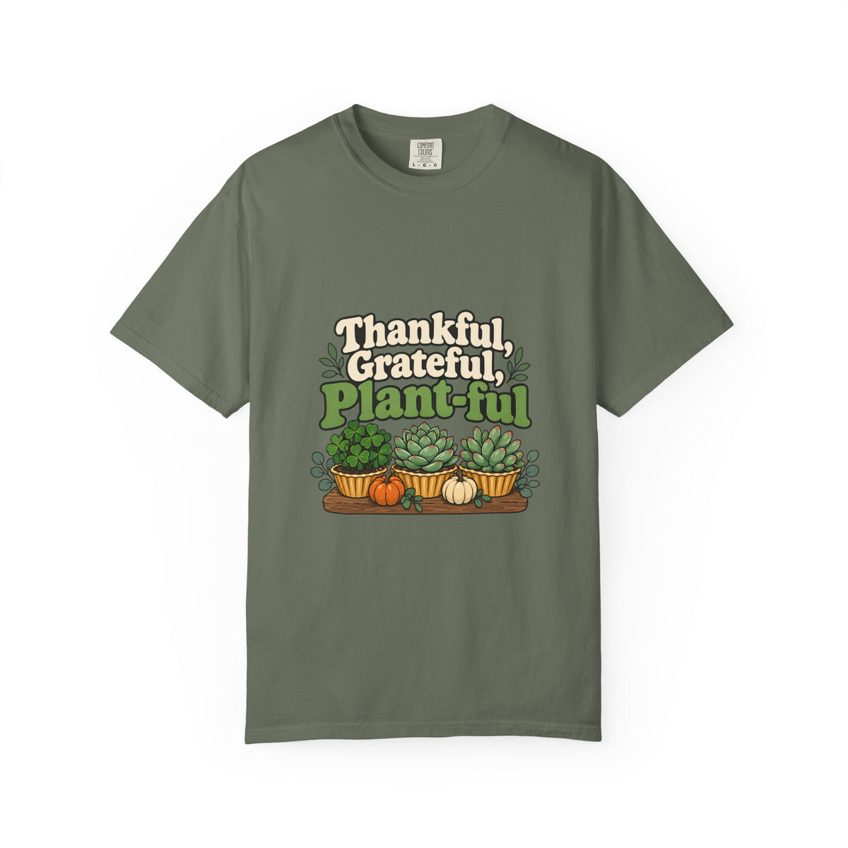 Thankful Grateful Plant-ful Shirt Funny Thanksgiving Plant Lover Tee, Cute Plant Mom Thanksgiving Shirt, Gift for Plant Lovers