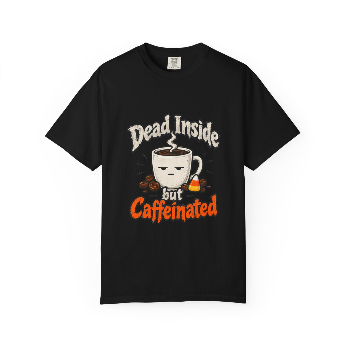 Dead Inside But Caffeinated Shirt Funny Halloween Coffee Tee, Cute Skeleton Coffee Shirt, Gift for Coffee Lovers