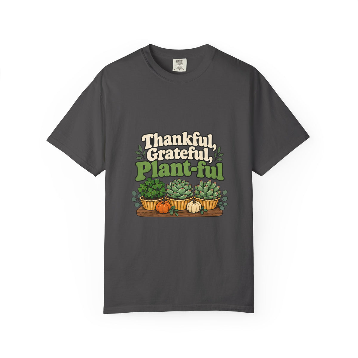 Thankful Grateful Plant-ful Shirt Funny Thanksgiving Plant Lover Tee, Cute Plant Mom Thanksgiving Shirt, Gift for Plant Lovers