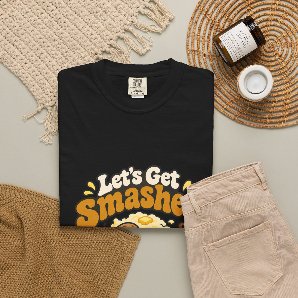 Let's Get Smashed Shirt Funny Thanksgiving Mashed Potato Tee, Cute Turkey Dinner Shirt, Thanksgiving Gift