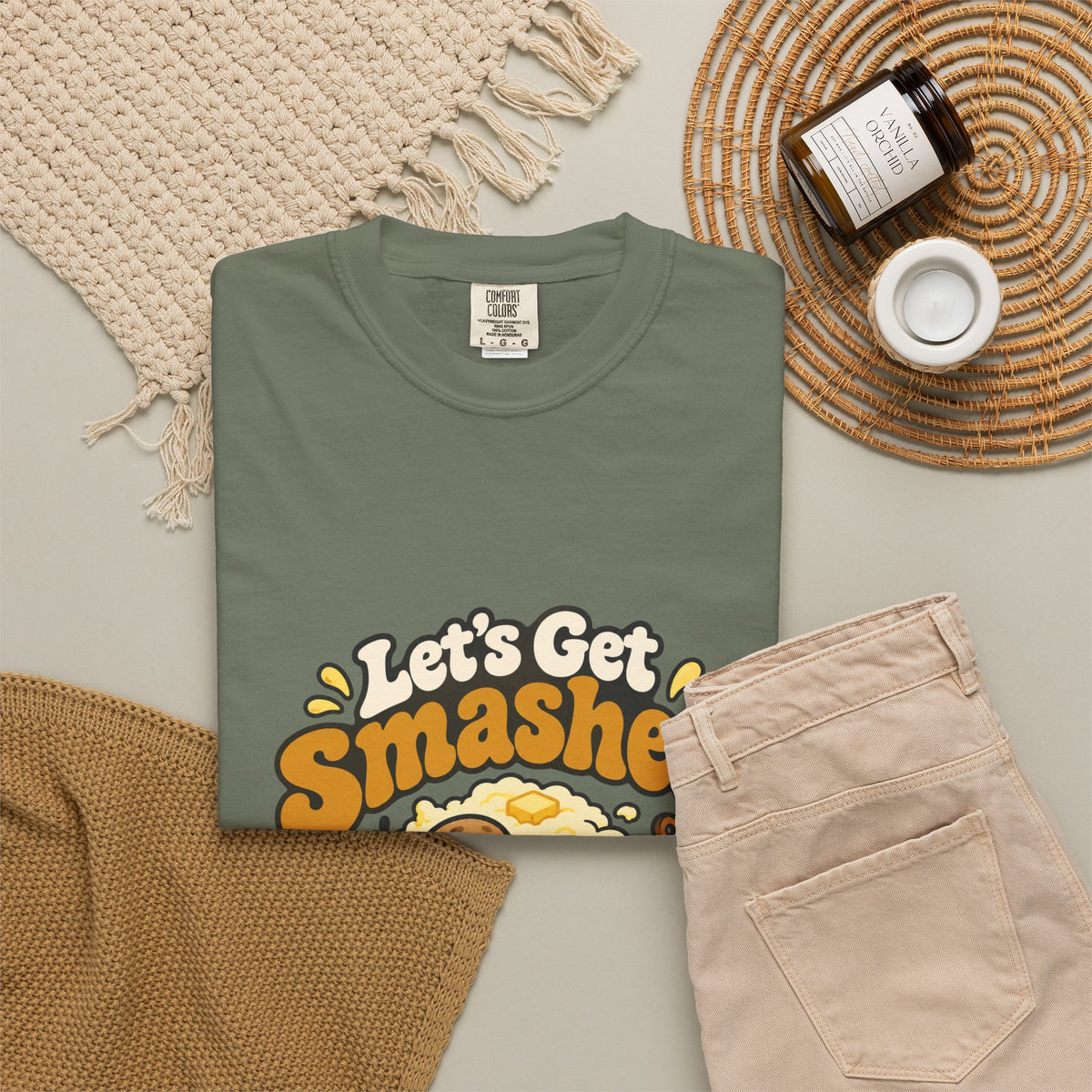 Let's Get Smashed Shirt Funny Thanksgiving Mashed Potato Tee, Cute Turkey Dinner Shirt, Thanksgiving Gift