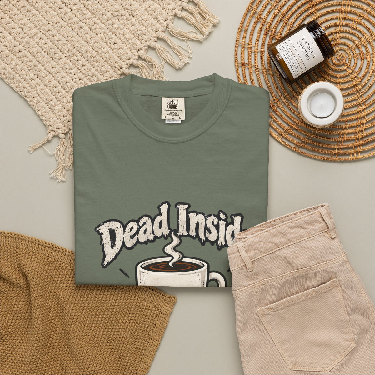 Dead Inside But Caffeinated Shirt Funny Halloween Coffee Tee, Cute Skeleton Coffee Shirt, Gift for Coffee Lovers