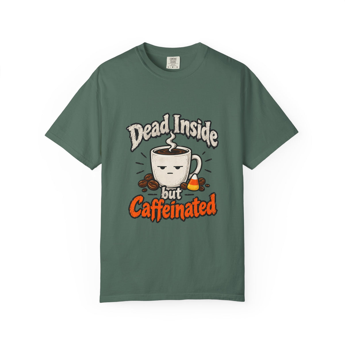 Dead Inside But Caffeinated Shirt Funny Halloween Coffee Tee, Cute Skeleton Coffee Shirt, Gift for Coffee Lovers