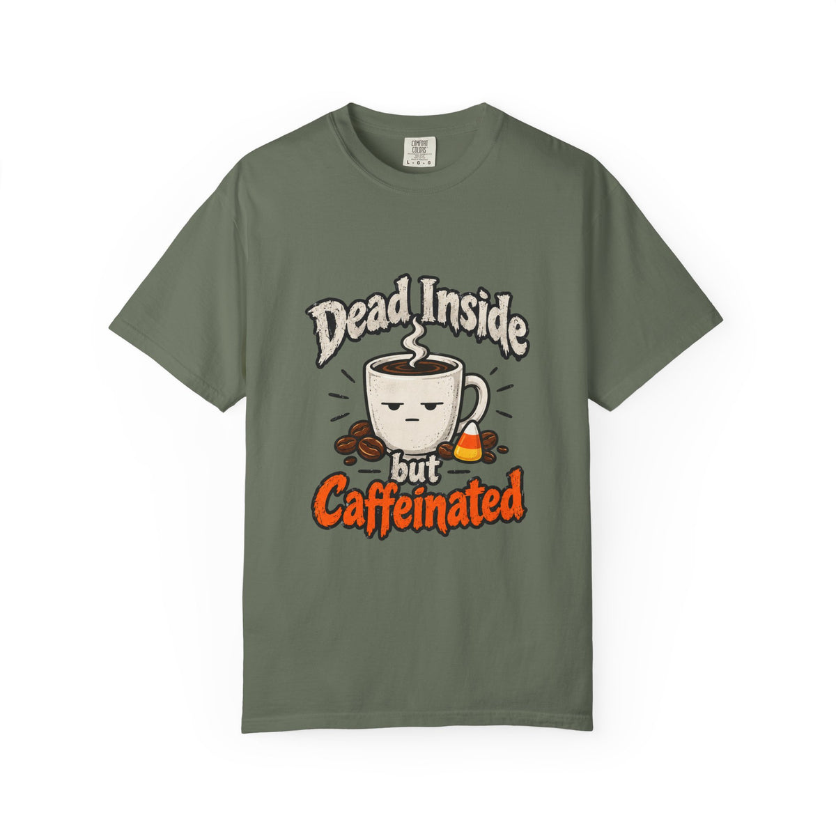 Dead Inside But Caffeinated Shirt Funny Halloween Coffee Tee, Cute Skeleton Coffee Shirt, Gift for Coffee Lovers