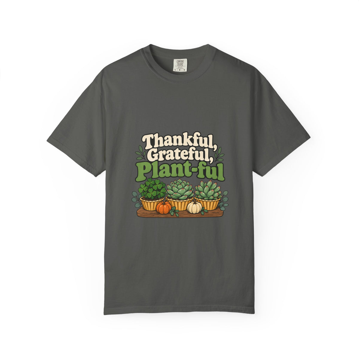 Thankful Grateful Plant-ful Shirt Funny Thanksgiving Plant Lover Tee, Cute Plant Mom Thanksgiving Shirt, Gift for Plant Lovers