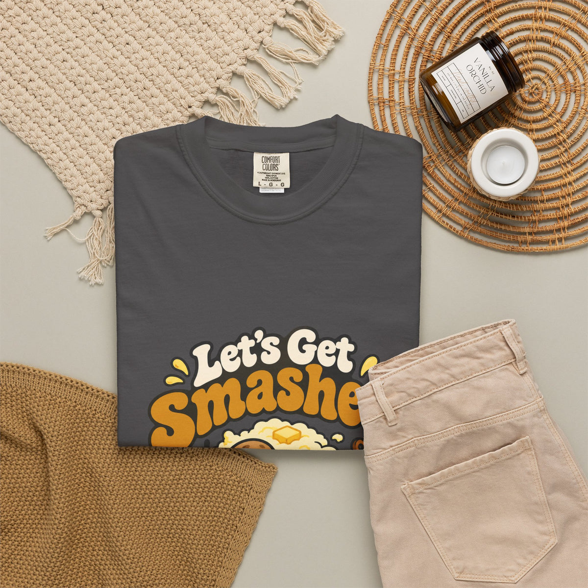 Let's Get Smashed Shirt Funny Thanksgiving Mashed Potato Tee, Cute Turkey Dinner Shirt, Thanksgiving Gift
