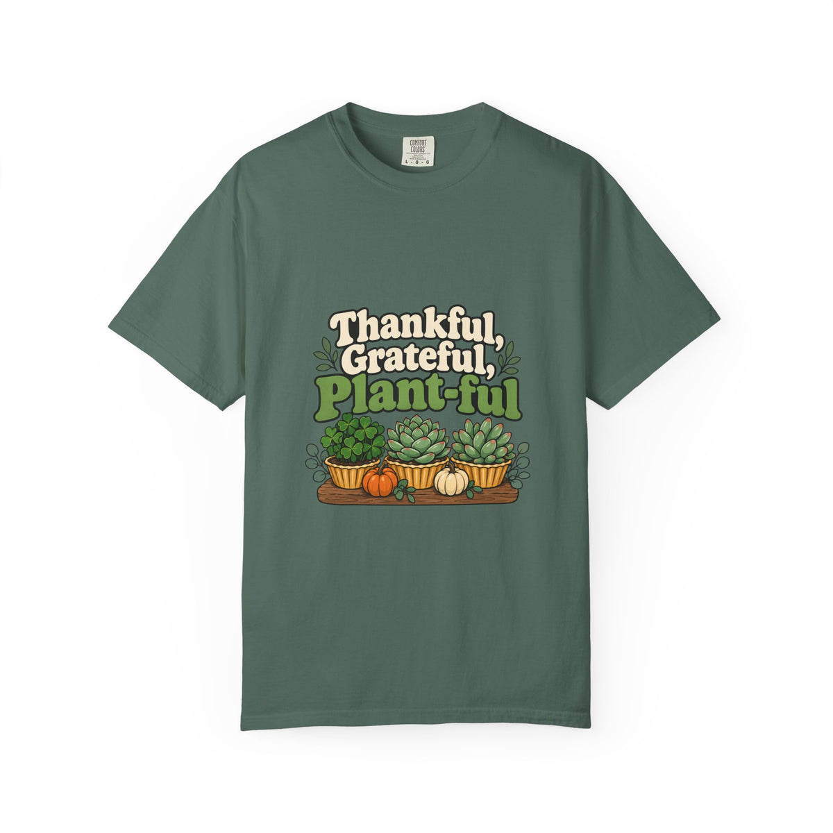 Thankful Grateful Plant-ful Shirt Funny Thanksgiving Plant Lover Tee, Cute Plant Mom Thanksgiving Shirt, Gift for Plant Lovers