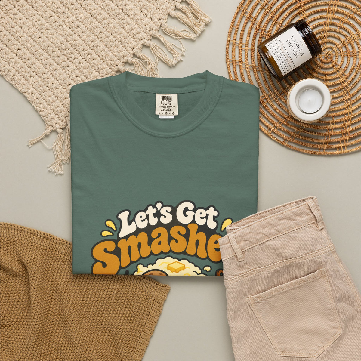 Let's Get Smashed Shirt Funny Thanksgiving Mashed Potato Tee, Cute Turkey Dinner Shirt, Thanksgiving Gift