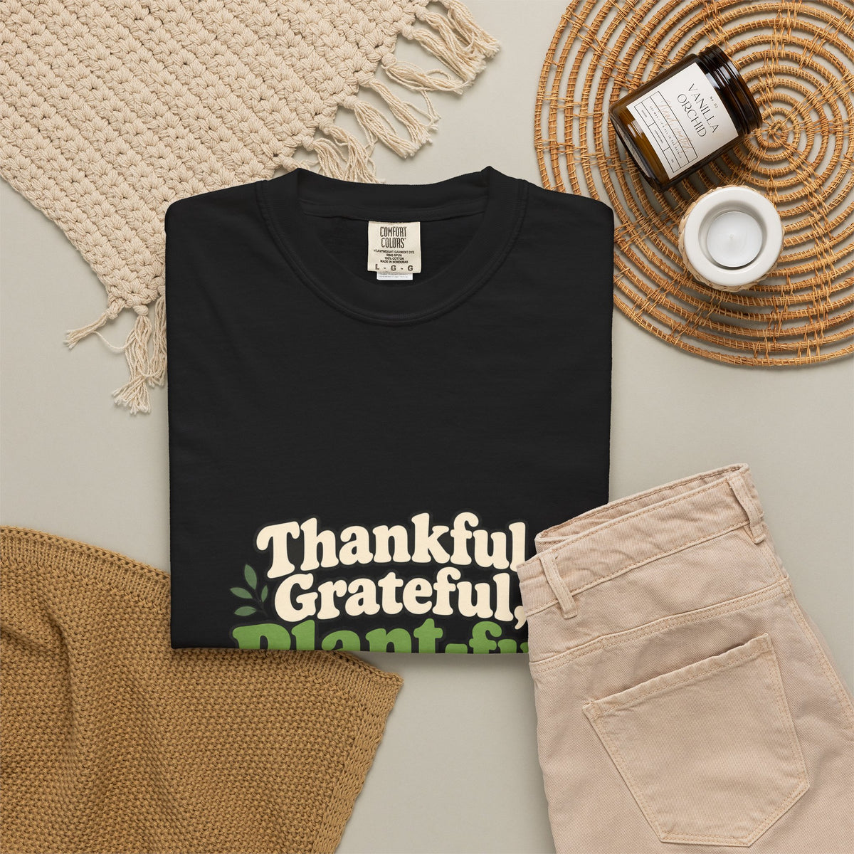 Thankful Grateful Plant-ful Shirt Funny Thanksgiving Plant Lover Tee, Cute Plant Mom Thanksgiving Shirt, Gift for Plant Lovers