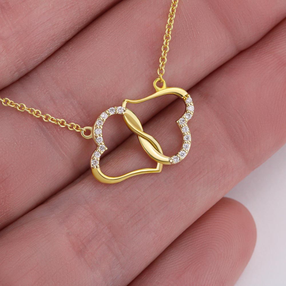 Eternal Hearts Diamond Pendant - A Symphony of Love in 10K Gold