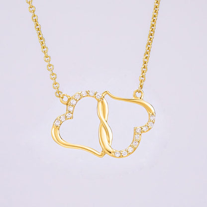 10k Gold  Necklace Hearts That Captures the Essence of Love