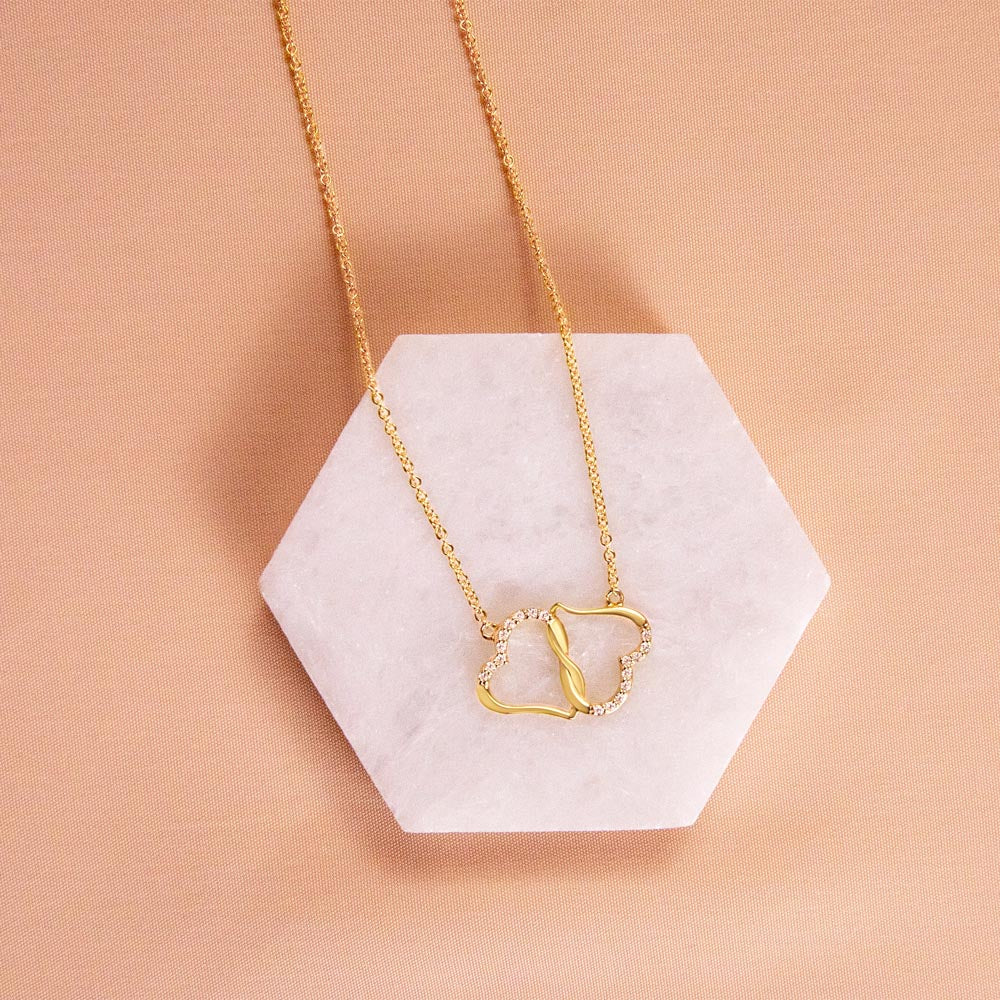 10k Gold  Necklace Hearts That Captures the Essence of Love