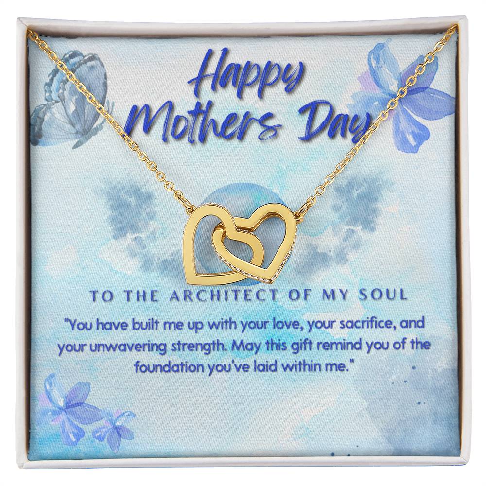 Interlocking Hearts Necklace - A Symbol of Unending Love for Mother's Day