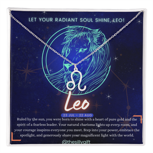 Leo Power Necklace: Reign with Radiance!