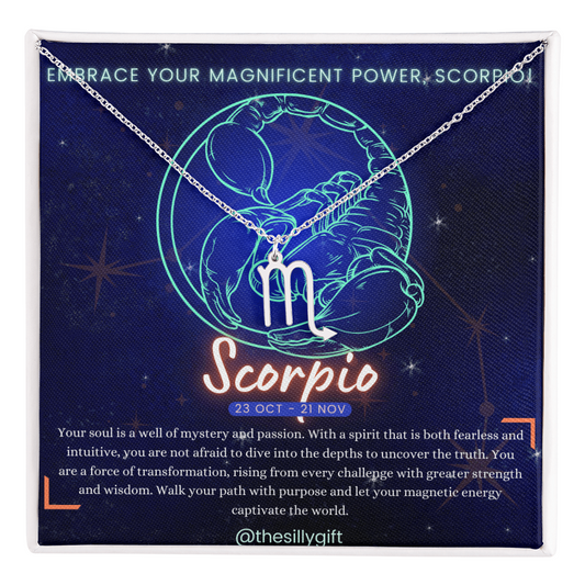 Scorpio Power Necklace: Passion and Purpose!