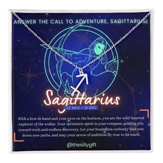 Sagittarius Power Necklace: Aim High, Explore Freely!