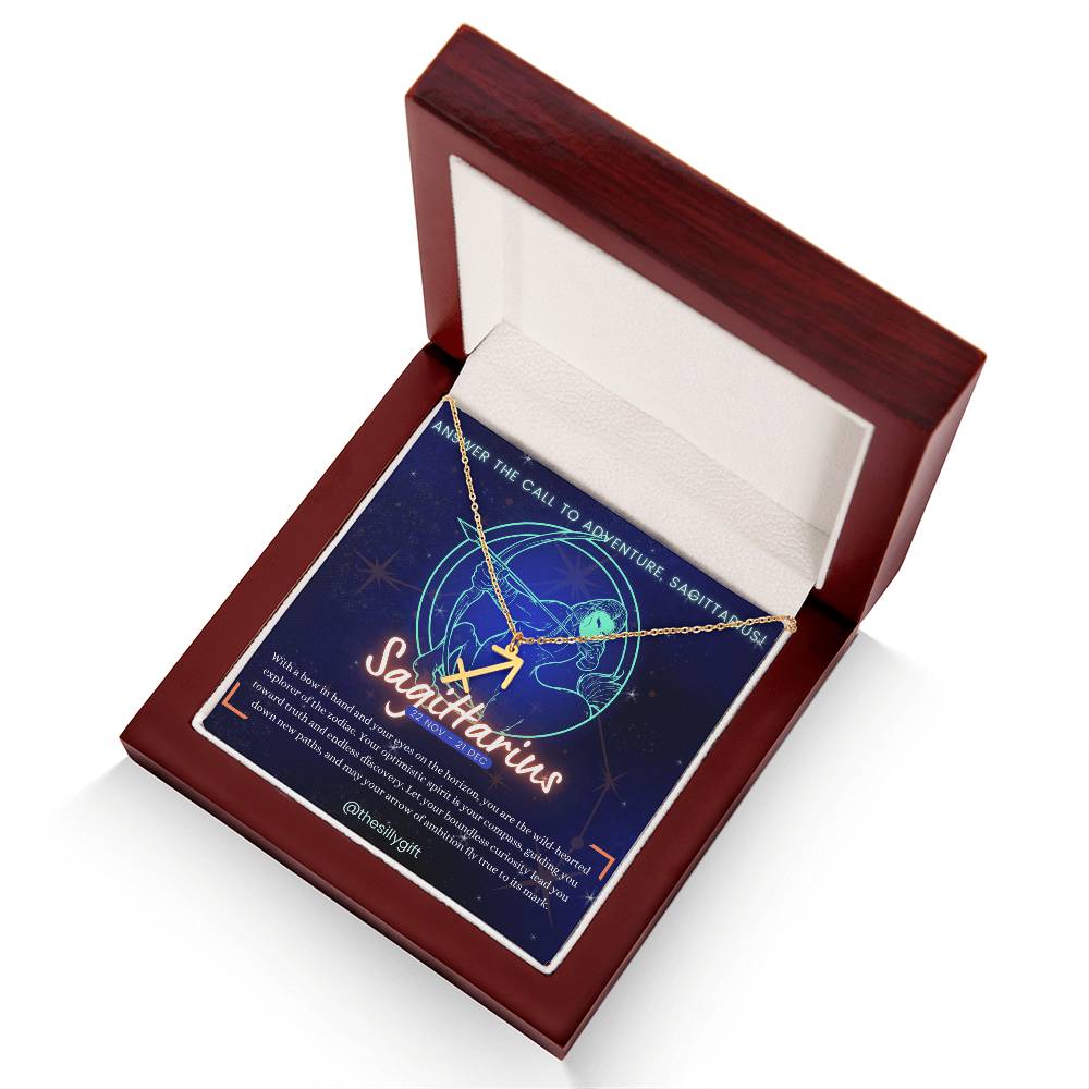 Sagittarius Power Necklace: Aim High, Explore Freely!